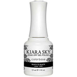 G435, Black to Black Gel Polish by Kiara Sky