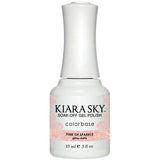 G496, Pinking of Sparkle Gel Polish by Kiara Sky