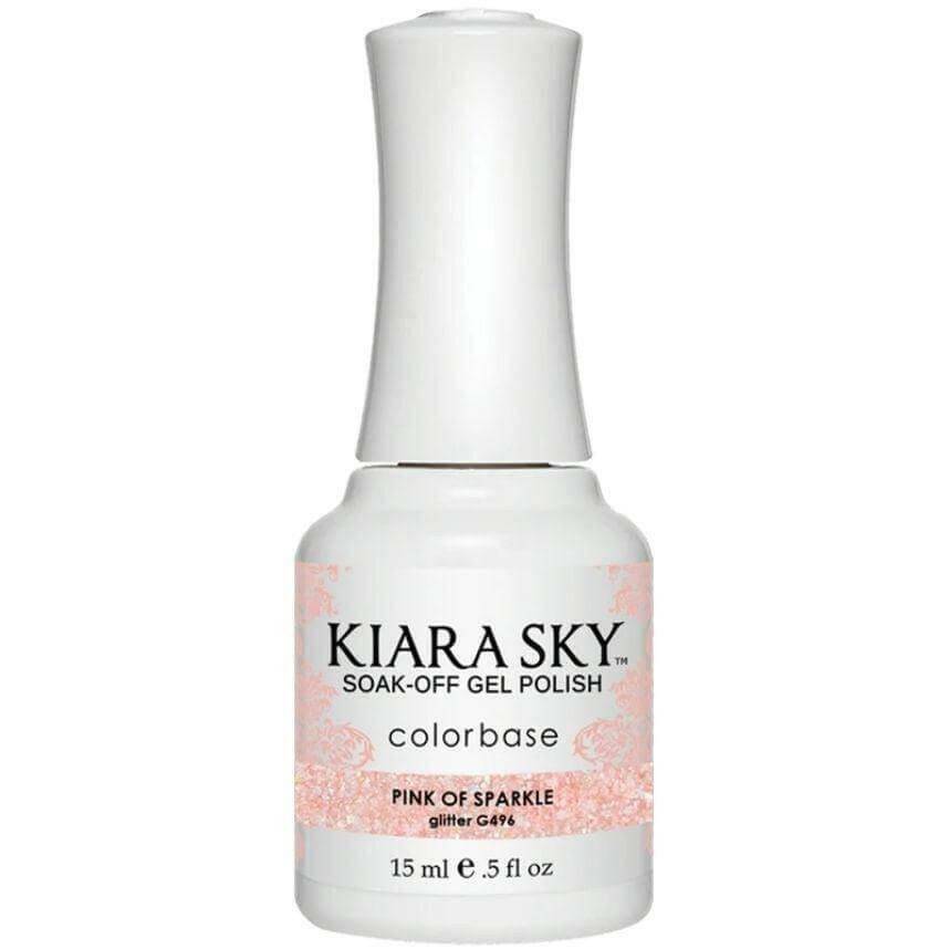 G496, Pinking of Sparkle Gel Polish by Kiara Sky - thePINKchair.ca - Gel Polish - Kiara Sky