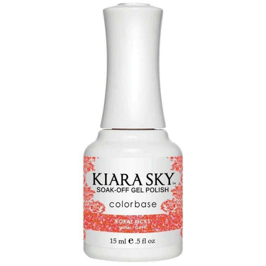 G499, Koral Kicks Gel Polish by Kiara Sky - thePINKchair.ca - Gel Polish - Kiara Sky