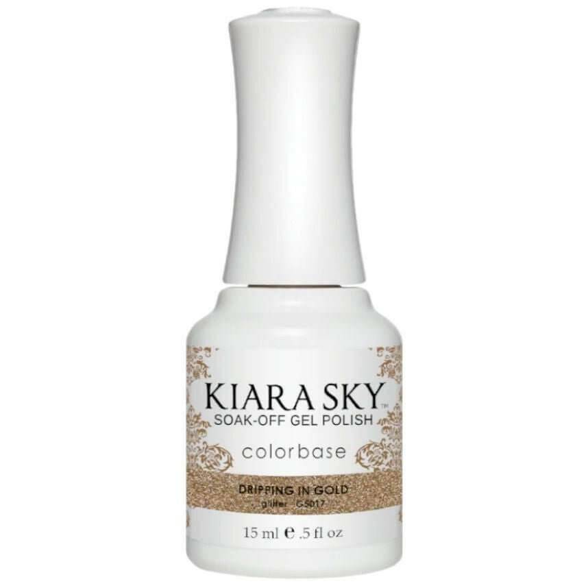 G5017, Dripping in Gold Gel Polish by Kiara Sky - thePINKchair.ca - Gel Polish - Kiara Sky