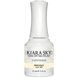 G645, White Peach Gel Polish by Kiara Sky