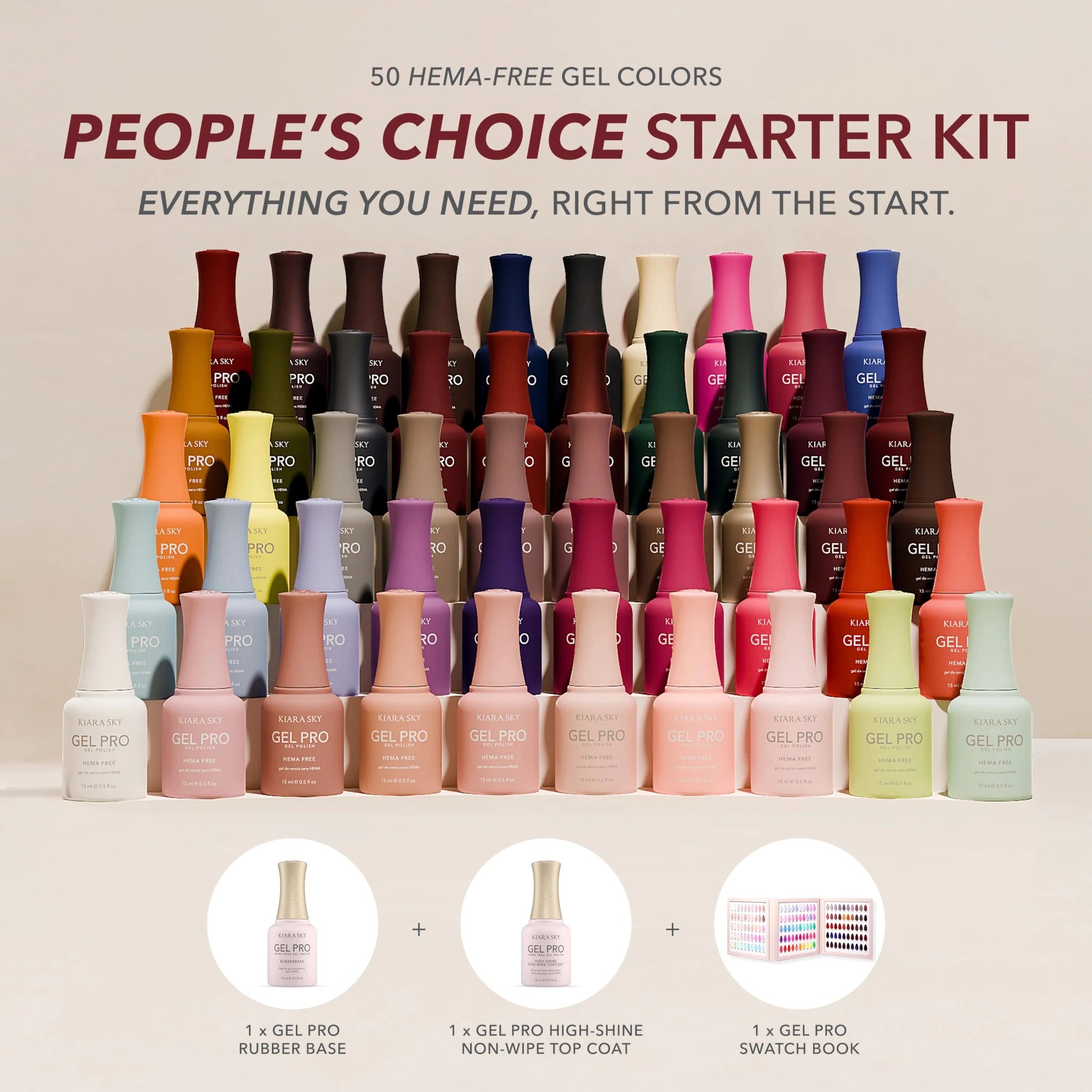 Gel Pro Peoples Choice Starter Kit - thePINKchair.ca - Gel Polish - Kiara Sky