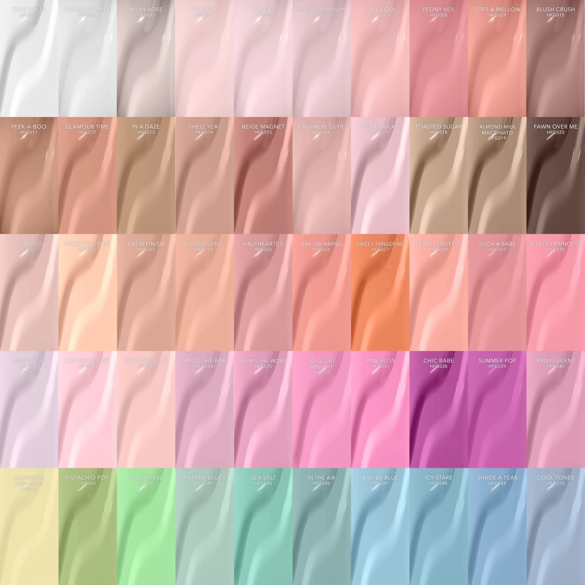 Gel PRO Volume 1 | 50 HEMA-Free Gel Colors - thePINKchair.ca - gel polish - Kiara Sky