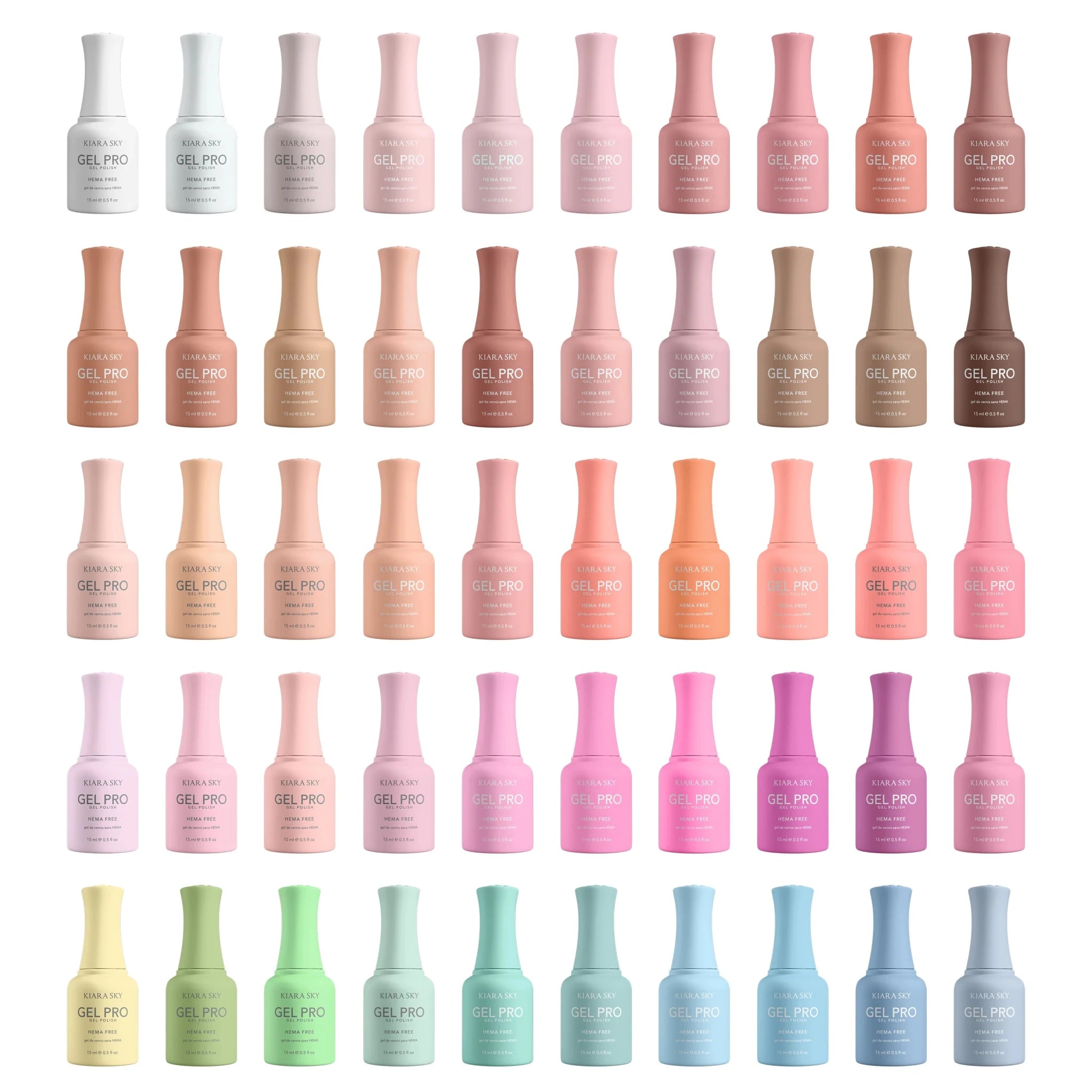 Gel PRO Volume 1 | 50 HEMA-Free Gel Colors - thePINKchair.ca - gel polish - Kiara Sky