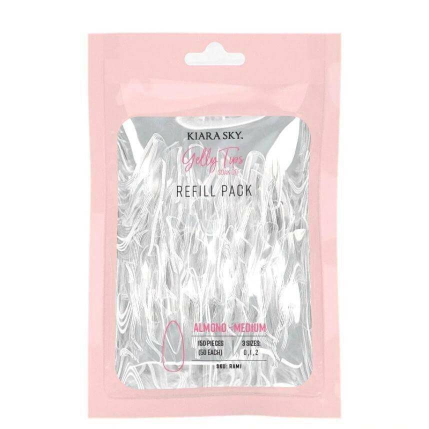 Gelly Tips, Medium Almond Refill by Kiara Sky - thePINKchair.ca - Tips - Kiara Sky