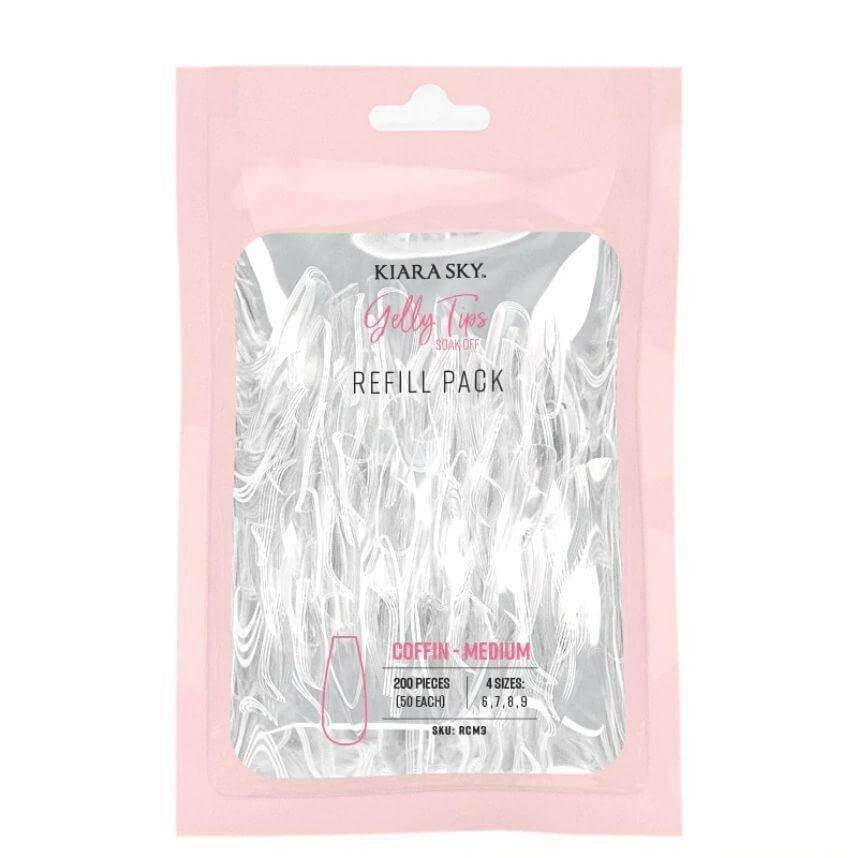 Gelly Tips, Medium Coffin Refill  by Kiara Sky