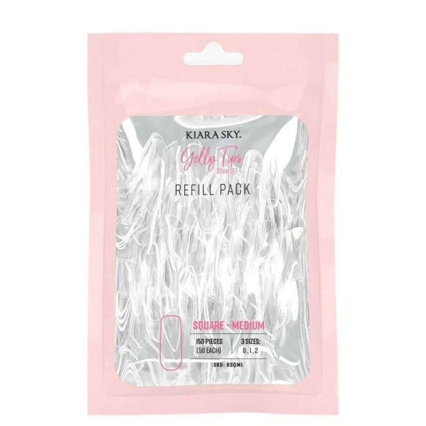 Gelly Tips, Medium Square Refill by Kiara Sky - thePINKchair.ca - Tips - Kiara Sky