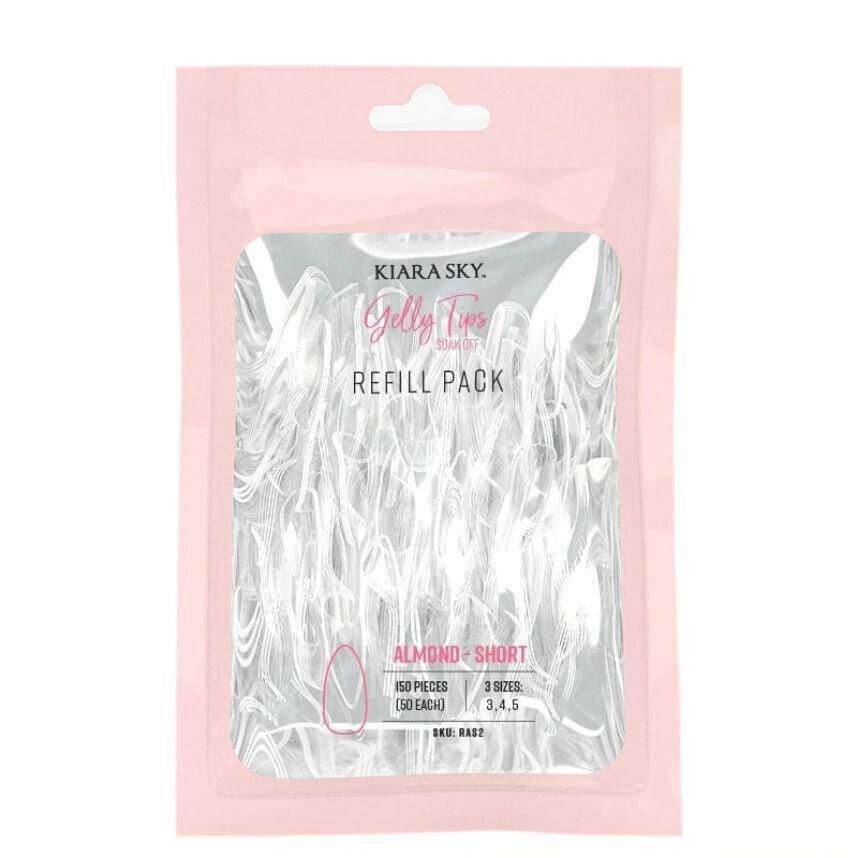 Gelly Tips, Short Almond Refill by Kiara Sky - thePINKchair.ca - Tips - Kiara Sky