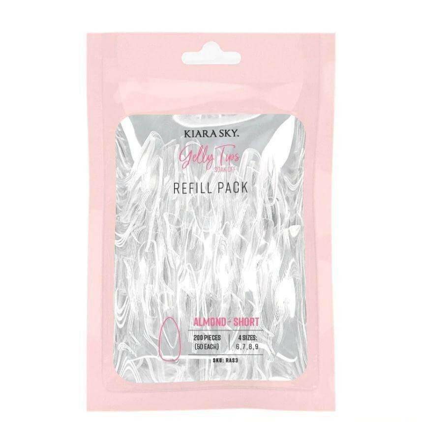 Gelly Tips, Short Almond Refill by Kiara Sky - thePINKchair.ca - Tips - Kiara Sky