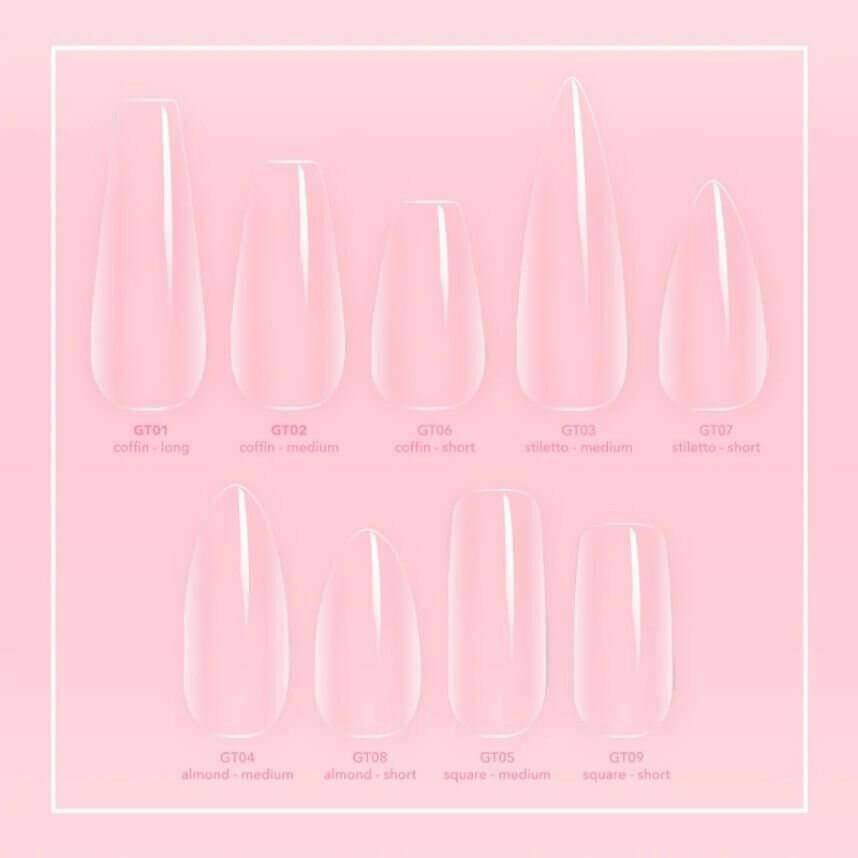 Gelly Tips, Short Coffin by Kiara Sky - thePINKchair.ca - Tips - Kiara Sky