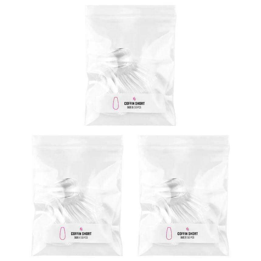 Gelly Tips, Short Coffin Refill by Kiara Sky - thePINKchair.ca - Tips - Kiara Sky
