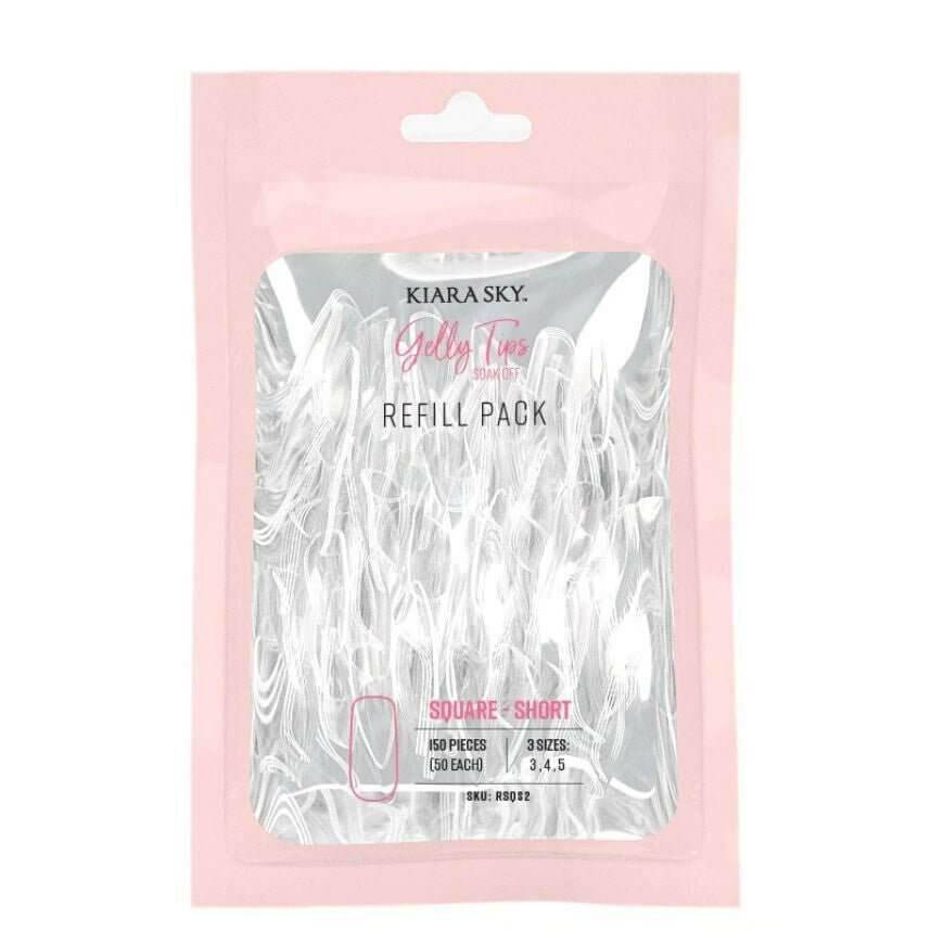Gelly Tips, Short Square Refill by Kiara Sky - thePINKchair.ca - Tips - Kiara Sky