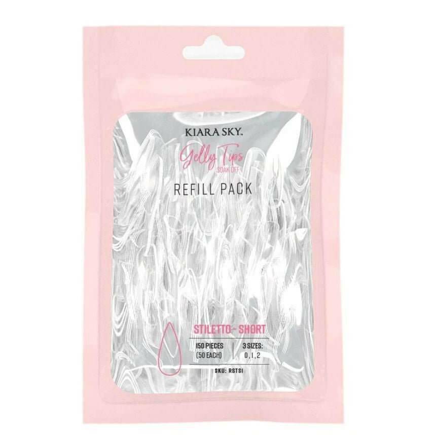 Gelly Tips, Short Stiletto Refill by Kiara Sky - thePINKchair.ca - Tips - Kiara Sky
