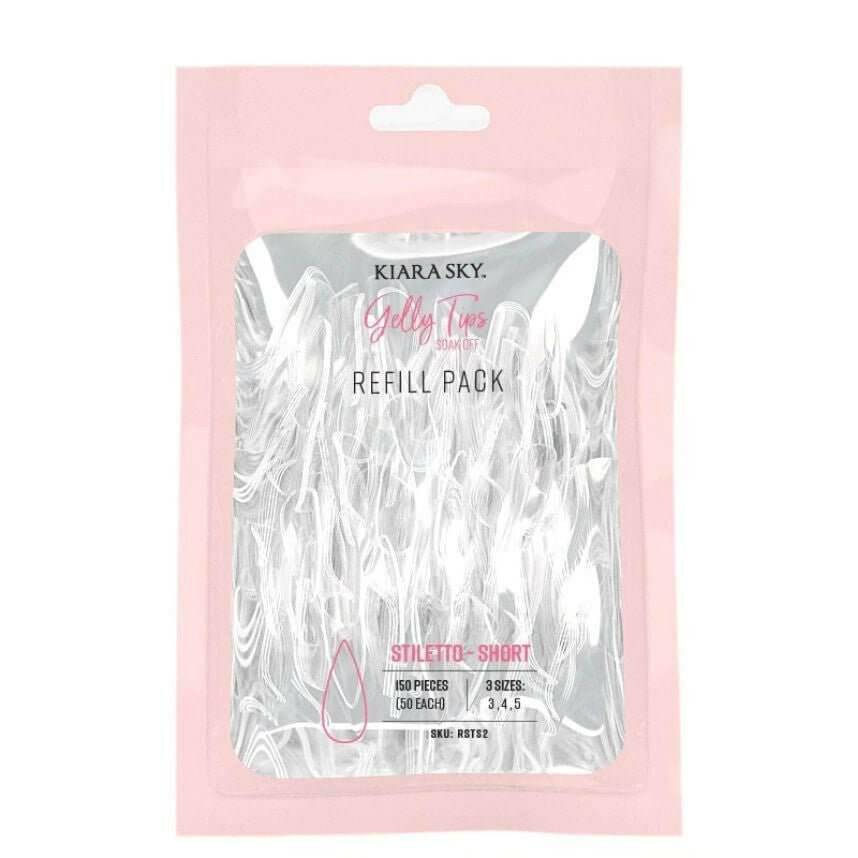 Gelly Tips, Short Stiletto Refill by Kiara Sky - thePINKchair.ca - Tips - Kiara Sky