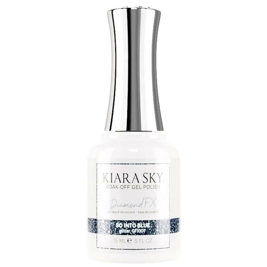 GFX107, So Into Blue Diamond FX Gel Polish by Kiara Sky - thePINKchair.ca - Gel Polish - Kiara Sky