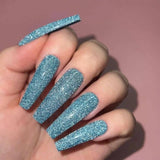 GFX107, So Into Blue Diamond FX Gel Polish by Kiara Sky