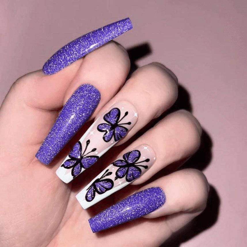 GFX117, Violet Outburst Diamond FX Gel Polish by Kiara Sky - thePINKchair.ca - Gel Polish - Kiara Sky