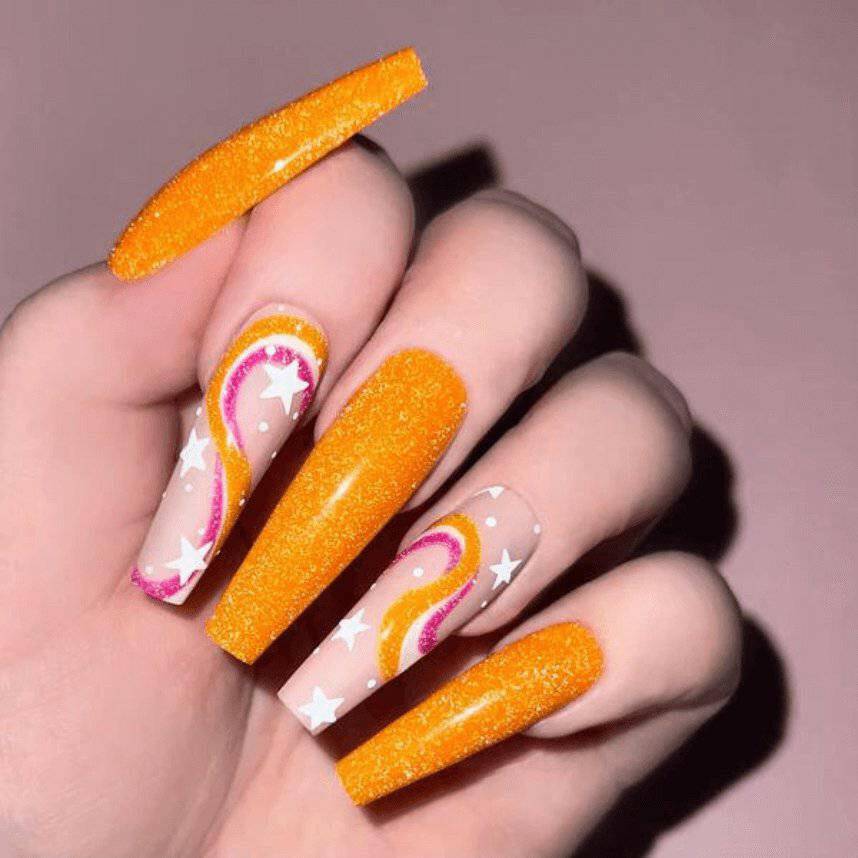 GFX122, Two to Mango Diamond FX Gel Polish by Kiara Sky - thePINKchair.ca - Gel Polish - Kiara Sky