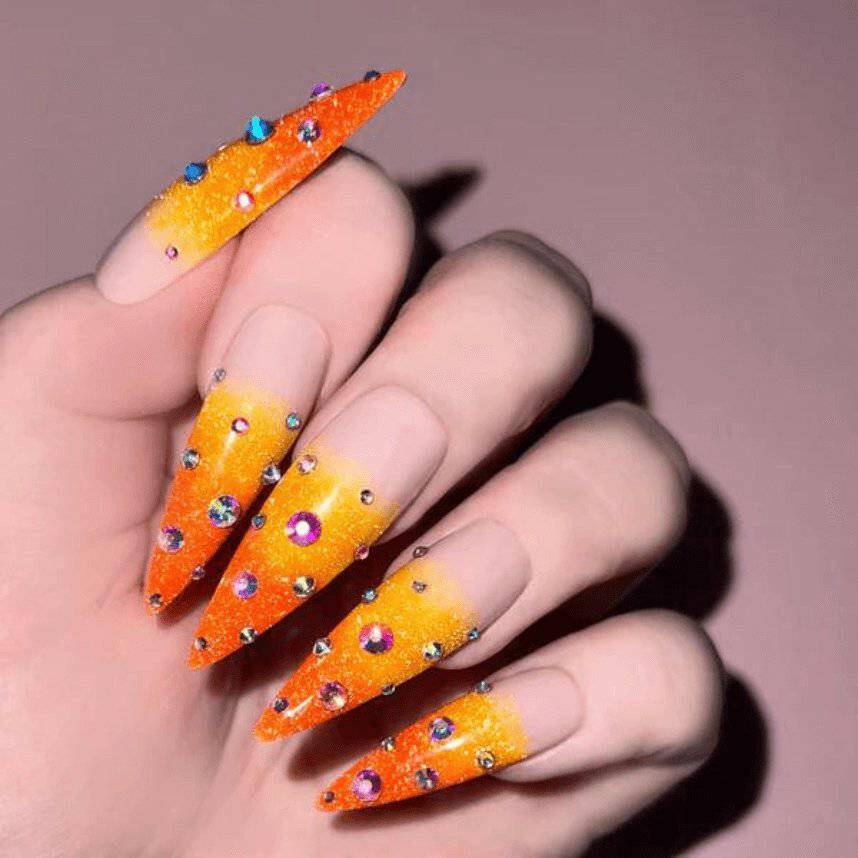 GFX123, Tiger Lilly Diamond FX Gel Polish by Kiara Sky - thePINKchair.ca - Gel Polish - Kiara Sky