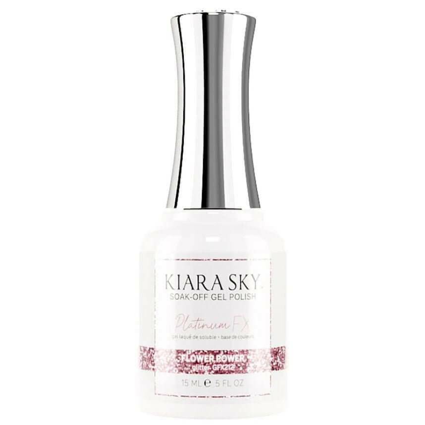 GFX212, Flower Power Platinum FX Gel Polish by Kiara Sky - thePINKchair.ca - Gel Polish - Kiara Sky