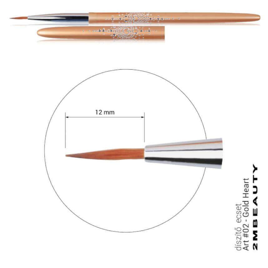 Gold Beauty 2 Art Brush by 2MBEAUTY - thePINKchair.ca - Brushes - 2Mbeauty