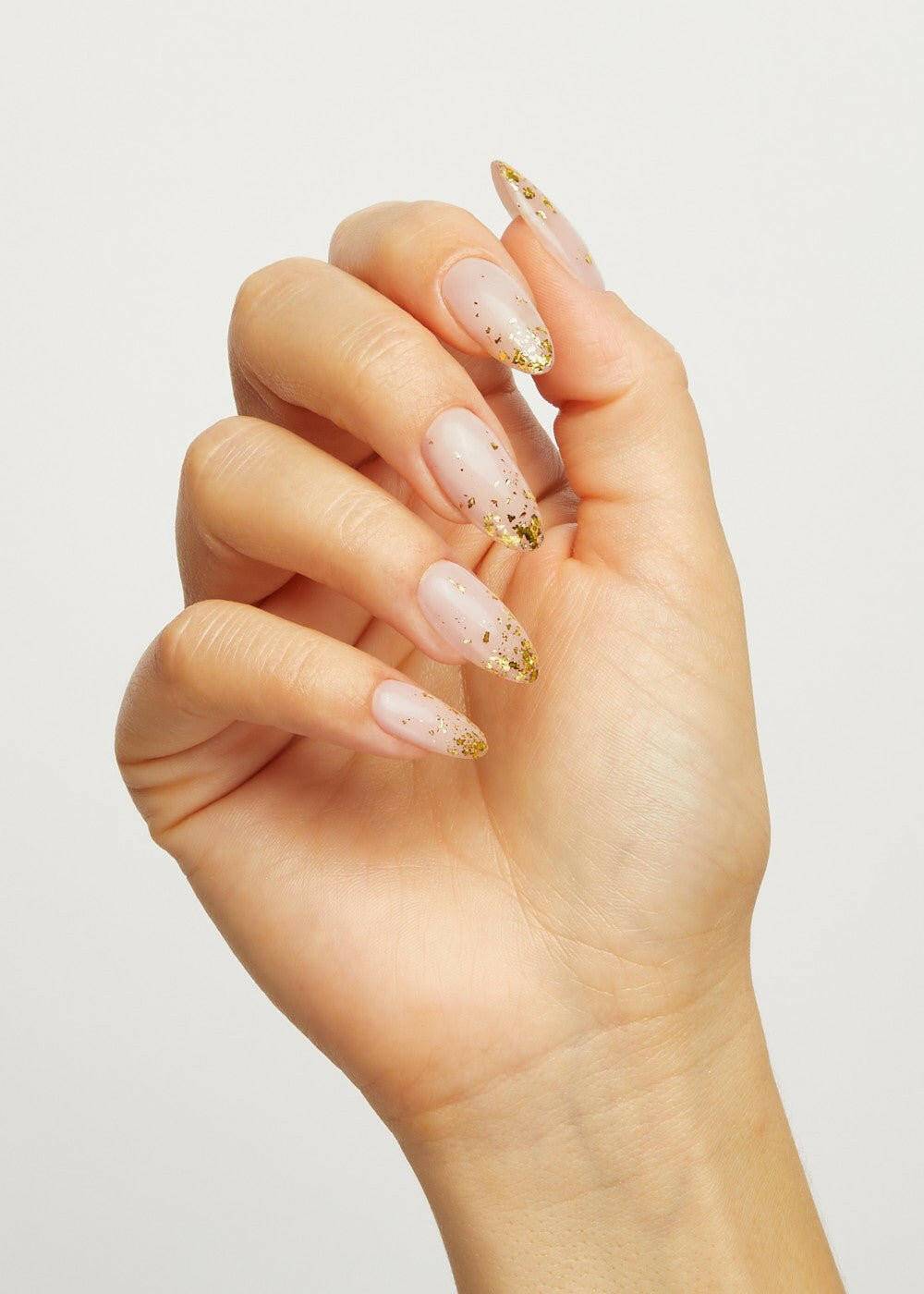 Gold Metallic Leaf/Flake - thePINKchair.ca - Nail Art - the GEL bottle