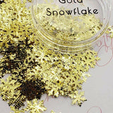 Gold textured Snowflakes, Glitter (129)