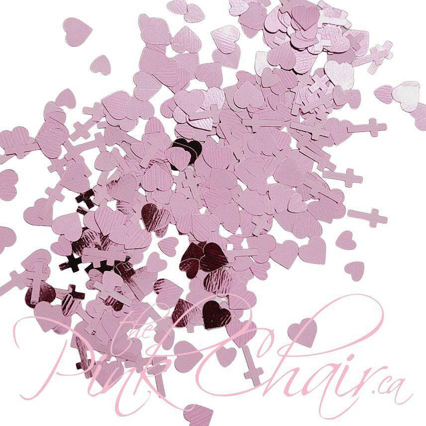 Hearts & Crosses Glitter - thePINKchair.ca - Nail Art - thePINKchair.ca