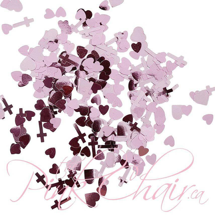Hearts & Crosses Glitter - thePINKchair.ca - Nail Art - thePINKchair.ca