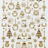 Holiday Gold Rush – Christmas Nail Art Stickers - thePINKchair.ca - nail art - thePINKchair.ca