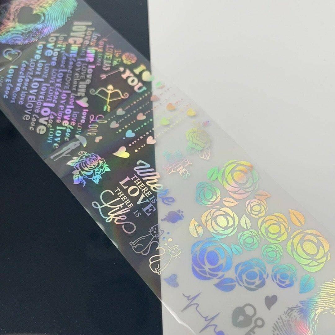 Holo Make Me Happy, Transfer Foil 7 - thePINKchair.ca - nail art - thePINKchair nail studio