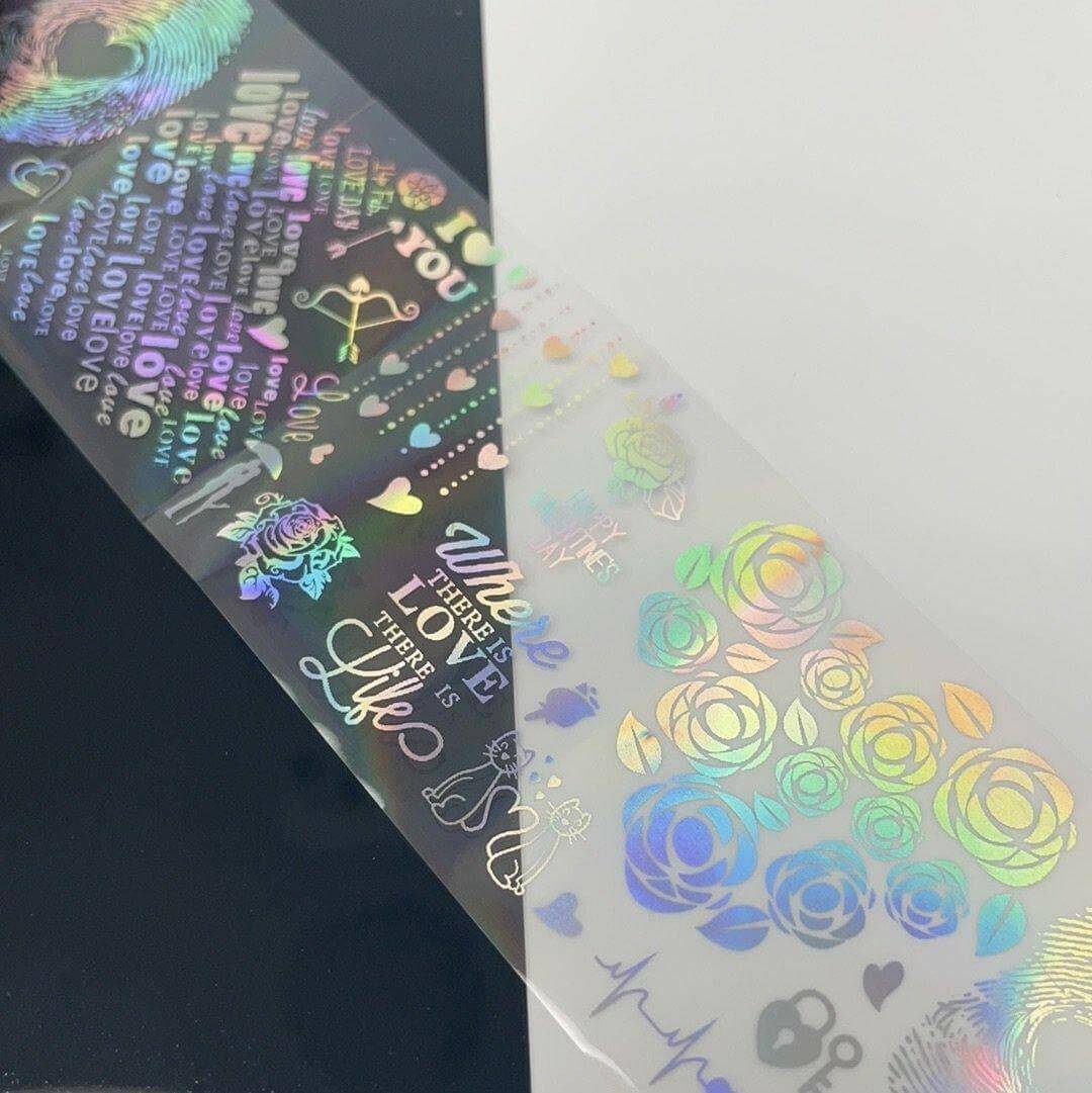 Holo Make Me Happy, Transfer Foil 7 - thePINKchair.ca - nail art - thePINKchair nail studio