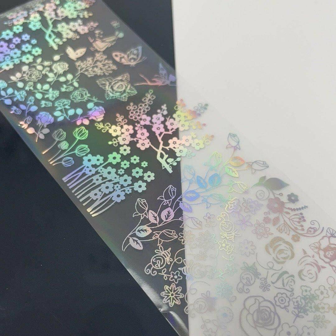 Holo Make Me Happy, Transfer Foil 9 - thePINKchair.ca - nail art - thePINKchair nail studio