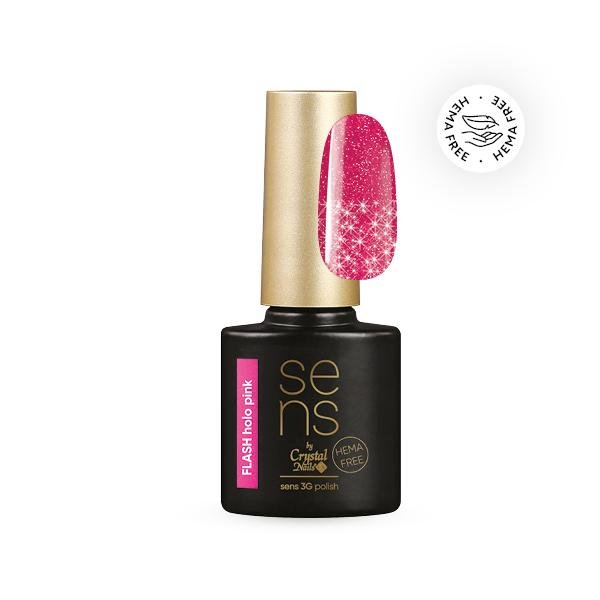 Holo Pink Flash Gel Polish - thePINKchair.ca - gel polish - Crystal Nails/Elite Cosmetix USA