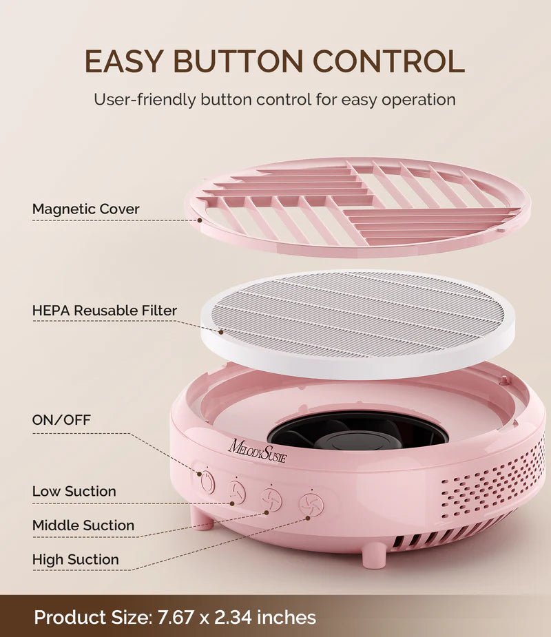 HPro Nail Dust Collector - thePINKchair.ca - efile - Melody Susie