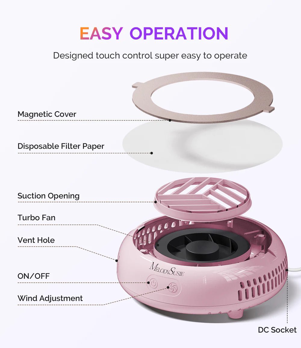 HProA Nail Dust Collector - thePINKchair.ca - efile - Melody Susie