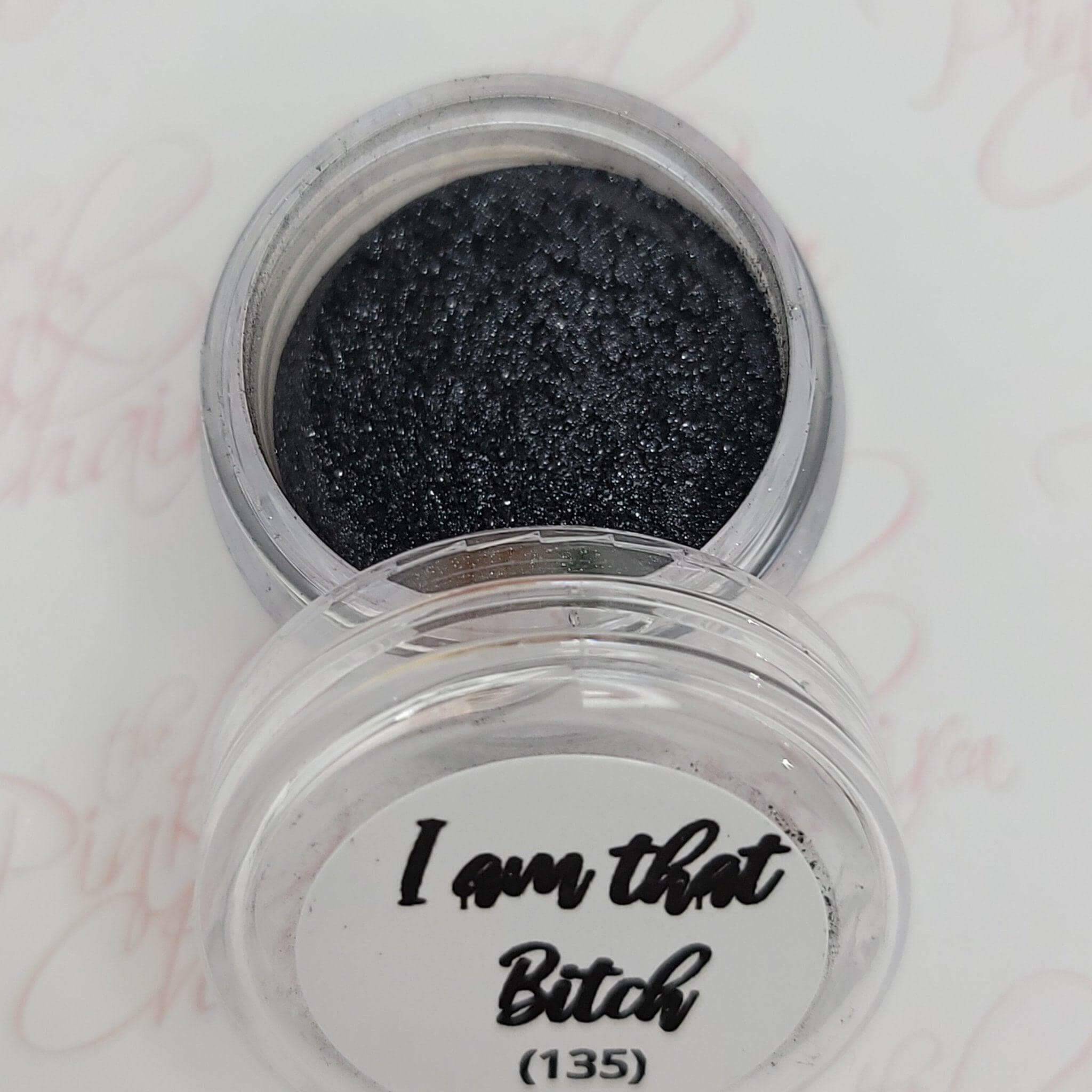 I am that B!tch, Pigment by thePINKchair - thePINKchair.ca - Nail Art - thePINKchair nail studio