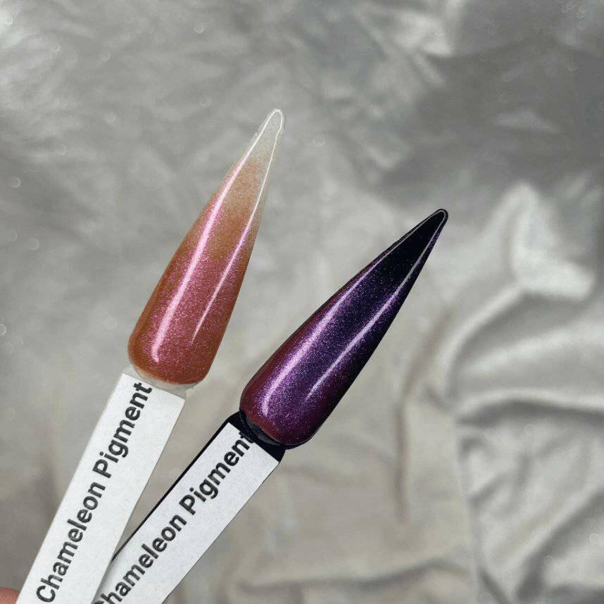 I Don't Play Nice, Chameleon Pigment by thePINKchair - thePINKchair.ca - Nail Art - thePINKchair nail studio