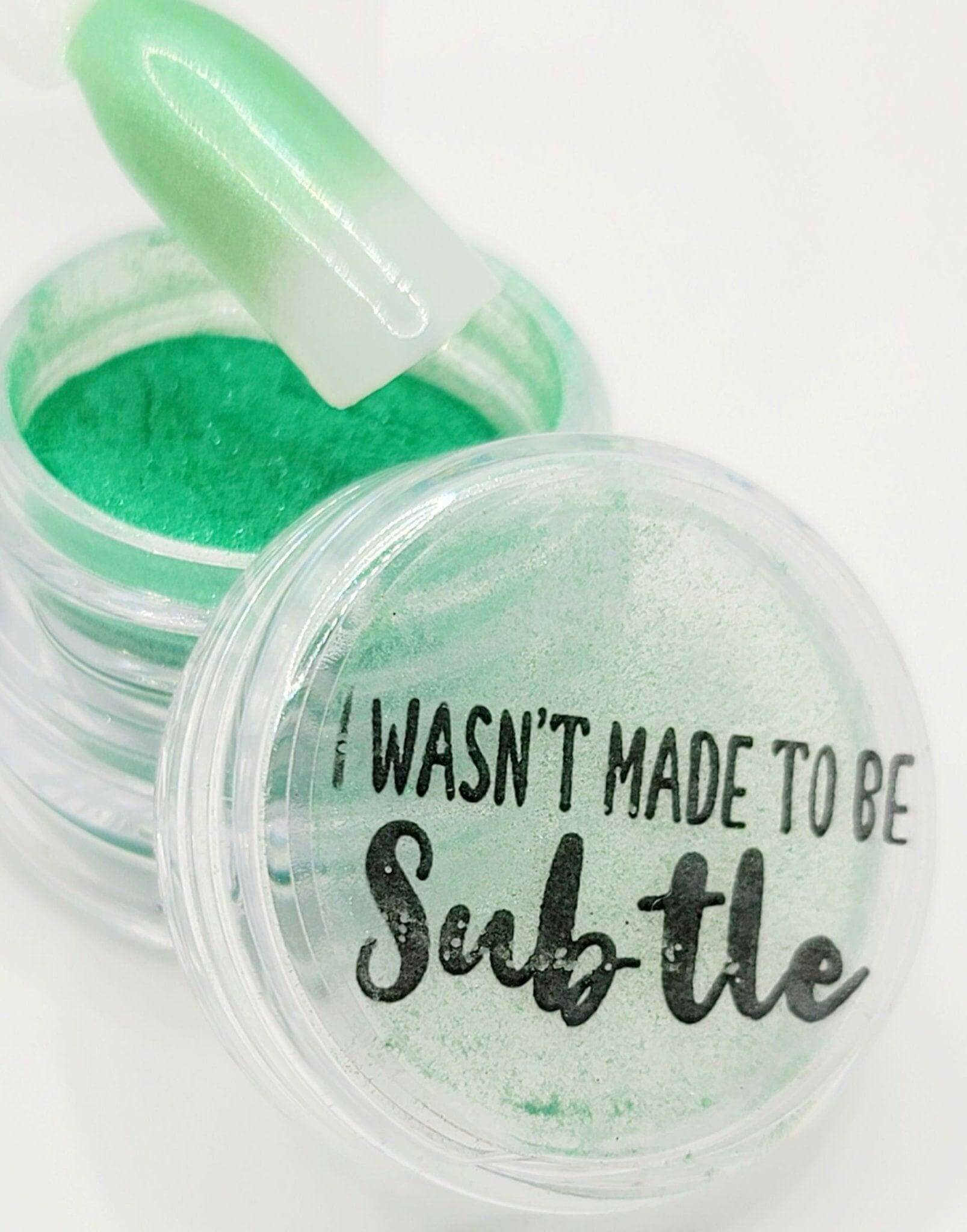 I Wasn't Made to be Subtle, Pigment by thePINKchair - thePINKchair.ca - Nail Art - thePINKchair nail studio