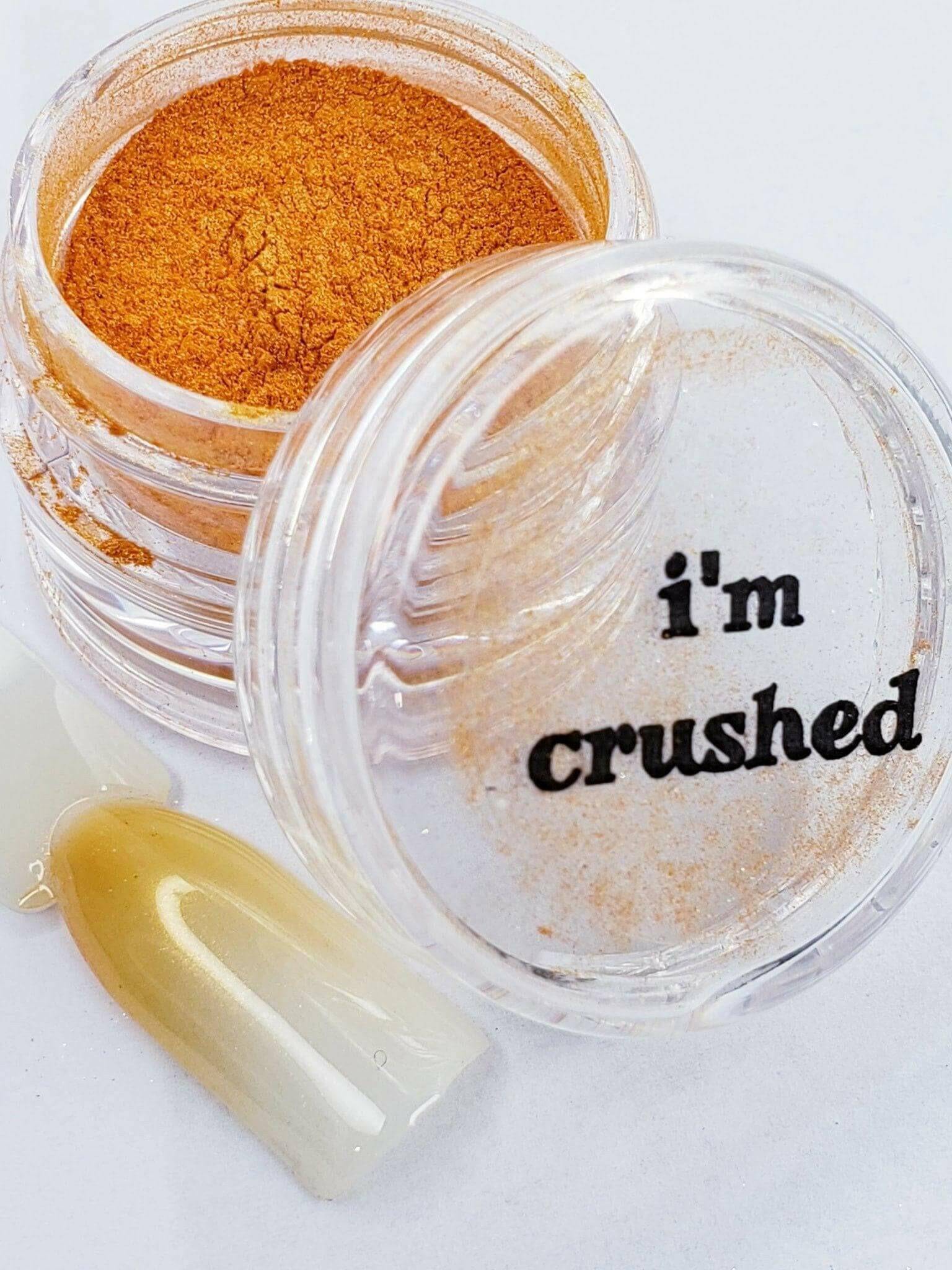 I’m Crushed, Pigment by thePINKchair - thePINKchair.ca - Nail Art - thePINKchair nail studio