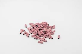 Small 3M Pink Sanding Bands; size 3x12.7 mm— 100 pieces.