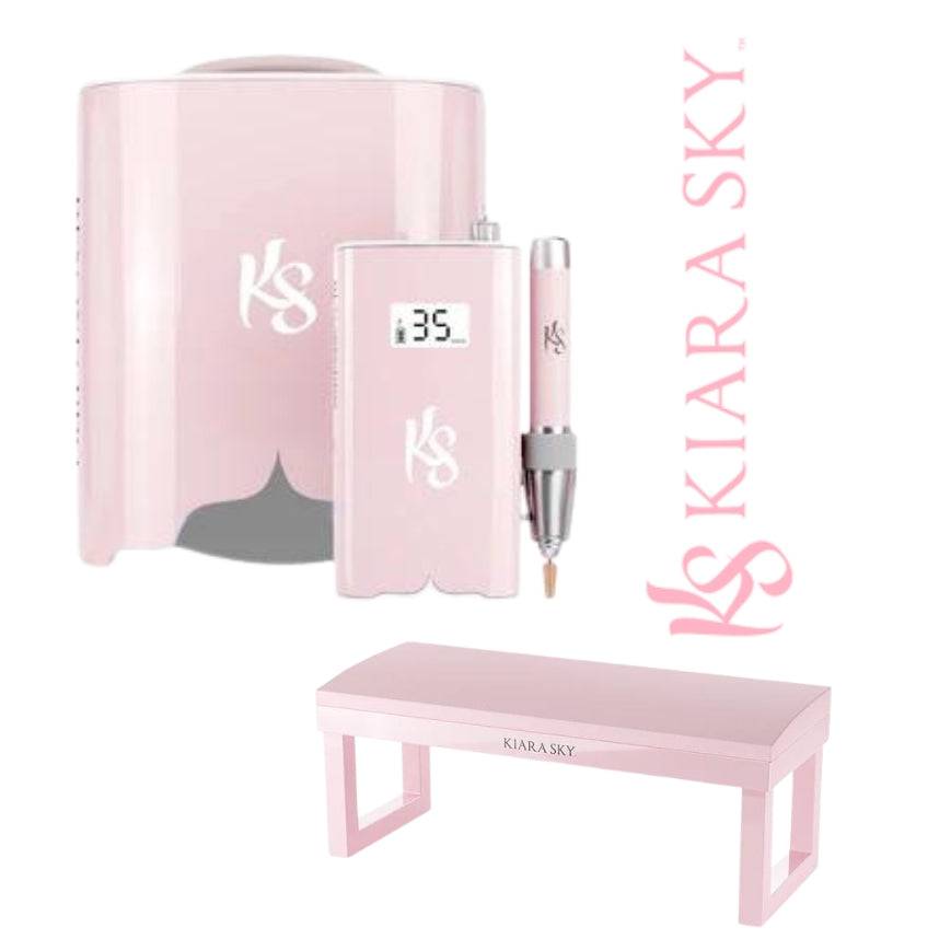 Kiara Sky Best Dressed Desk Bundle – The Ultimate Nail Station Set - thePINKchair.ca - efile - Kiara Sky