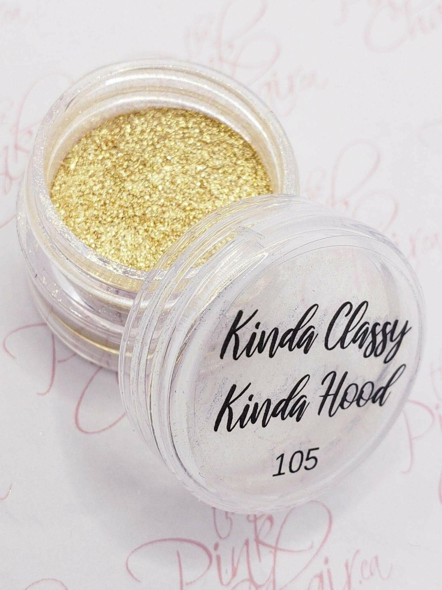 Kinda Classy, Kinda Hood, Pigment by thePINKchair - thePINKchair.ca - Nail Art - thePINKchair nail studio