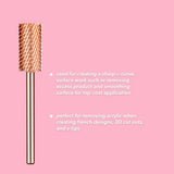 Large Barrel - Coarse - Rose Gold - thePINKchair.ca - efile Bit - Kiara Sky