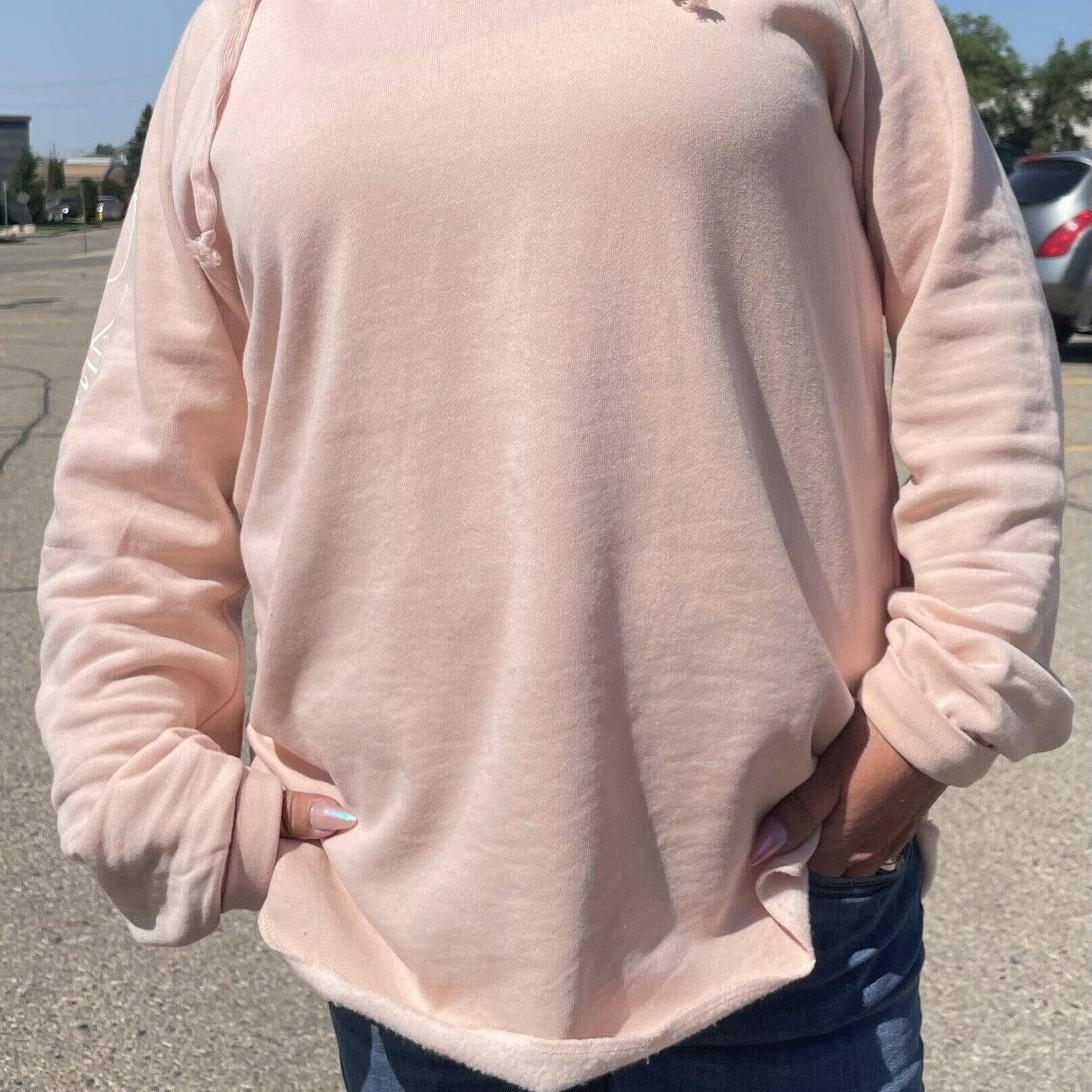 LARGE Pink Tunic Style Hoodie - thePINKchair.ca - swag - thePINKchair nail studio