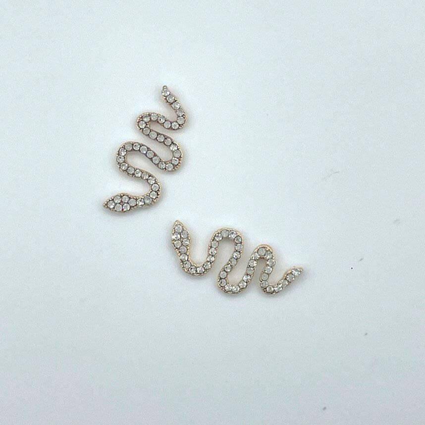 Large Snake Charms (ROSE GOLD), Snacks by Hazel & Dot - thePINKchair.ca - Nail Art - thePINKchair nail studio