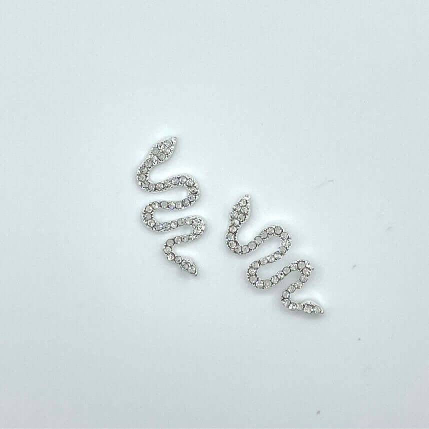 Large Snake Charms (SILVER), Snacks by Hazel & Dot - thePINKchair.ca - Nail Art - thePINKchair nail studio