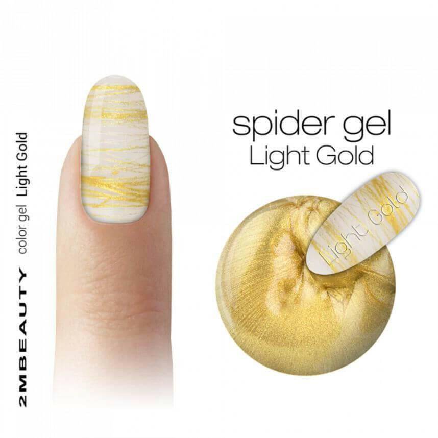 Light Gold Spider Gel - thePINKchair.ca - coloured gel - 2Mbeauty