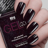 LIM130 Dark Crimson Glitter Gel Polish by 2MBEAUTY